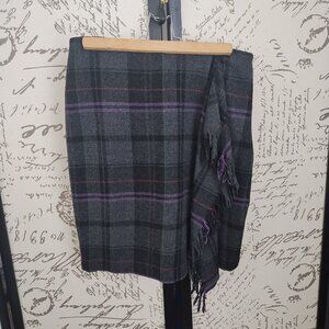 Gray Wool Plaid Skirt by Lauren Ralph Lauren (4)